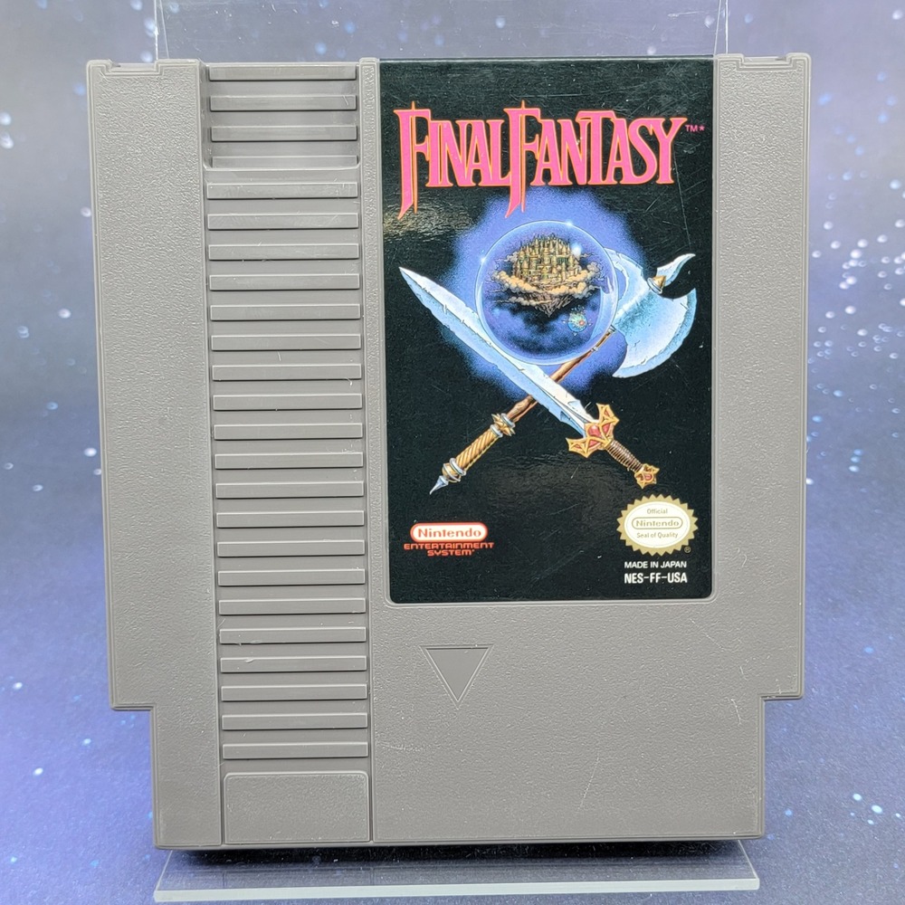 Final Fantasy Nintendo NES Original Gray Cartridge Video Game NES-FF-USA 1990